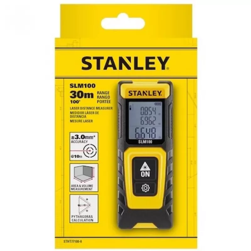 Lazerinis atstumo matuoklis STANLEY SLM100, 30 m