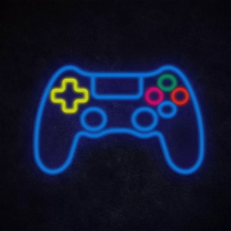 Laidinis USB žaidimų pultas MANTA SNL63MT Neon Lights – PC valdiklis su USB jungtimi
