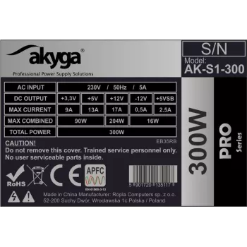 Maitinimo blokas Akyga AK-S1-300 300 W