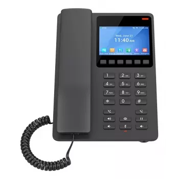 Grandstream GHP631W IP telefonas juodas 2 linijos LCD Wi-Fi