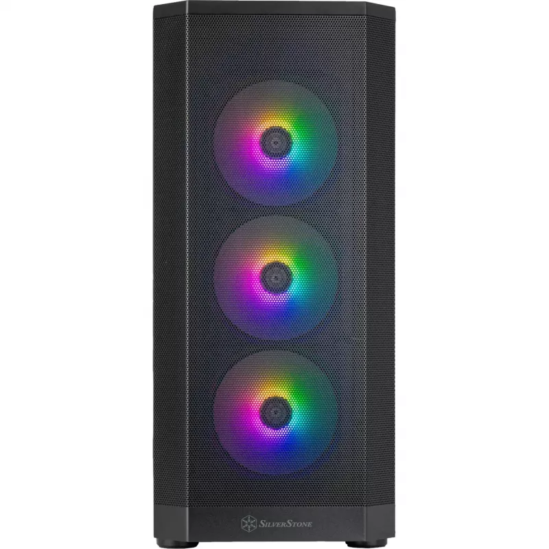 Korpusas SilverStone FARA 514X juodas su grūdintu stiklu (SST-FA514X-BG)
