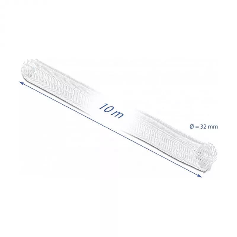 Pintas vamzdelis DeLOCK 20820 10 m x 32 mm baltas
