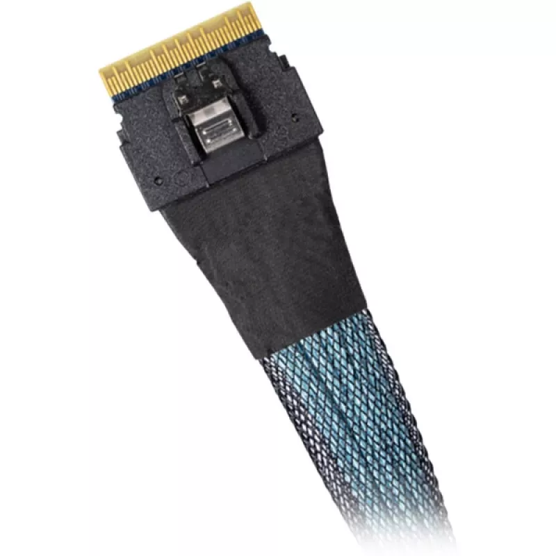 ICY DOCK MB4026L-B SlimSAS 4i SFF-8654 į OCuLink 4i SFF-8611 laidas, 0,5 m