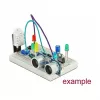 Breadboard DELOCK 18315 – plastikinė balta, 54 × 84 × 9 mm