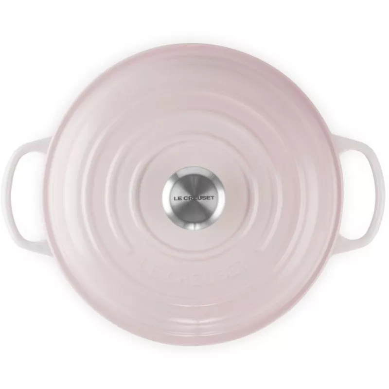 Le Creuset Signature 26 cm profesionalus puodas rožinis