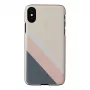 Dėklas iPhone X/XS iš medžio ir polikarbonato Pink Suit Black