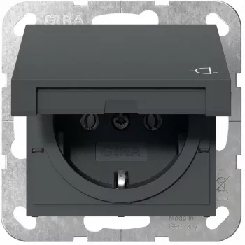 Gira SCHUKO kištukinis lizdas System 55 antracitas 445428