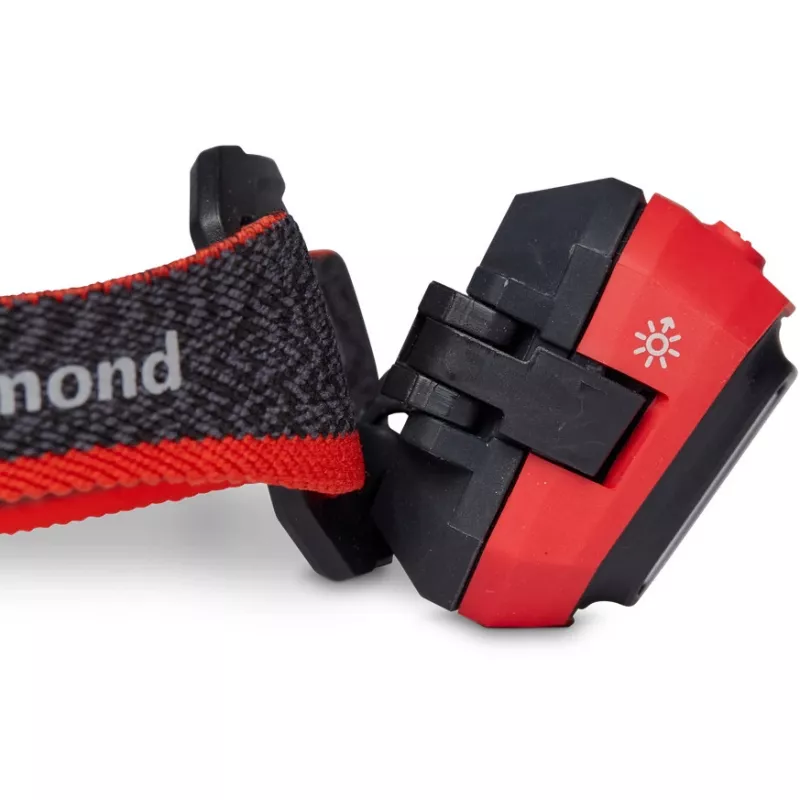 Žibintuvėlis Black Diamond Storm 450 juodas, raudonas galvos dirželis