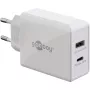 Goobay Dvigubas USB-C™ PD (Power Delivery) Greitas Įkroviklis (30 W) (61674)