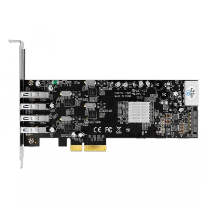 DeLOCK 89365 vidinė sąsajos plokštė, USB 3.2 Gen 1, PCIe, 4 išoriniai prievadai
