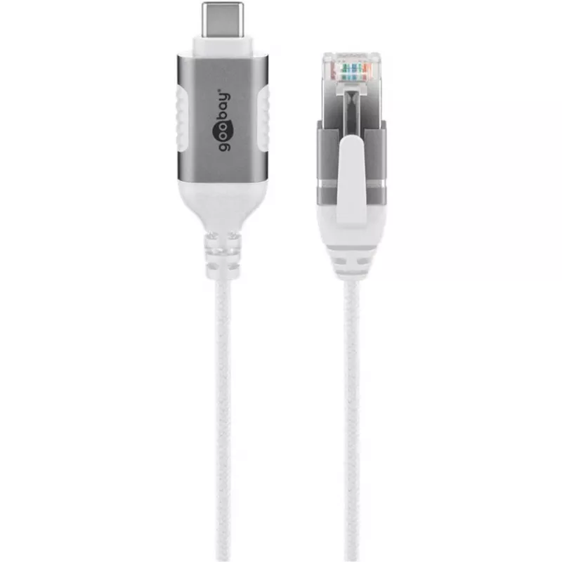 Goobay Ethernet-Cable USB-C 3.1 į RJ45 Slim 3 m - jungia maršrutizatorių, modemą (74388)