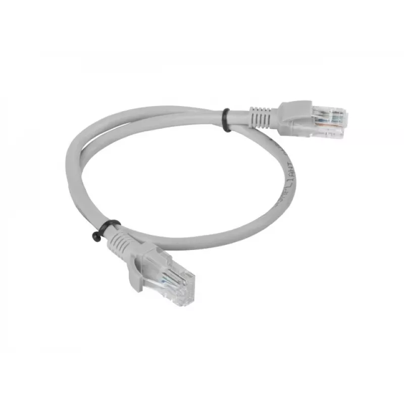 Tinklo kabelis Lanberg PCU6-10CC-0050-S RJ-45 Cat6 0,5 m pilkas