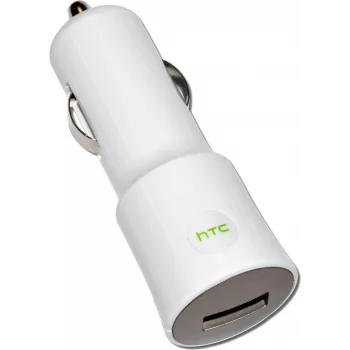 HTC automobilinis įkroviklis CC C120, USB, 1000mA, baltas, Bulk (CC C120)