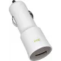 HTC automobilinis įkroviklis CC C120, USB, 1000mA, baltas, Bulk (CC C120)