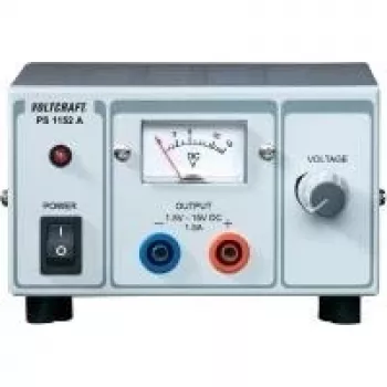 Stalinis laboratorinis maitinimo šaltinis Voltcraft PS-1152A, nuolatinė srovė 1,5–15 V, maks. 1,5 A, 22,5 W