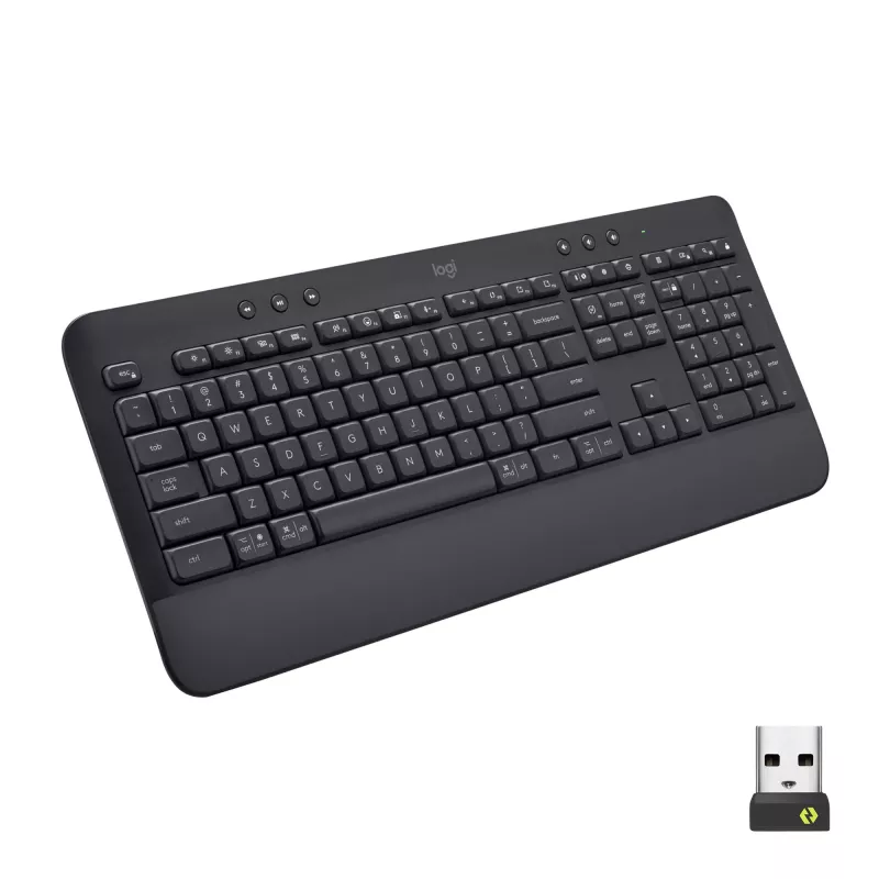 Logitech Signature K650 belaidė klaviatūra, Bluetooth 5.1, QWERTZ, šveicariška (CH), grafito (920-010912)