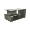 Kavos staliukas Top e Shop PRIMA BETON, laisvos formos viršus, taupe, 900×510×430 mm, 1 koja