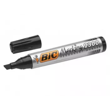 Permanentinis markeris BIC ECO 2300, juodas, 4–5 mm buožgalvis antgalis