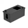 Paskirstymo dėžutė DELOCK Easy 45 modulių laikiklis stalui ar sienai, metalinė, juoda, 2x22,5x45 mm arba 1x45x45 mm