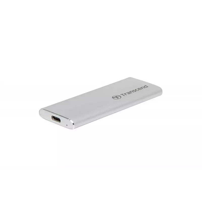 Nešiojamas SSD diskas Transcend ESD260C 500GB USB Type-C 3.2 Gen 2, sidabrinis