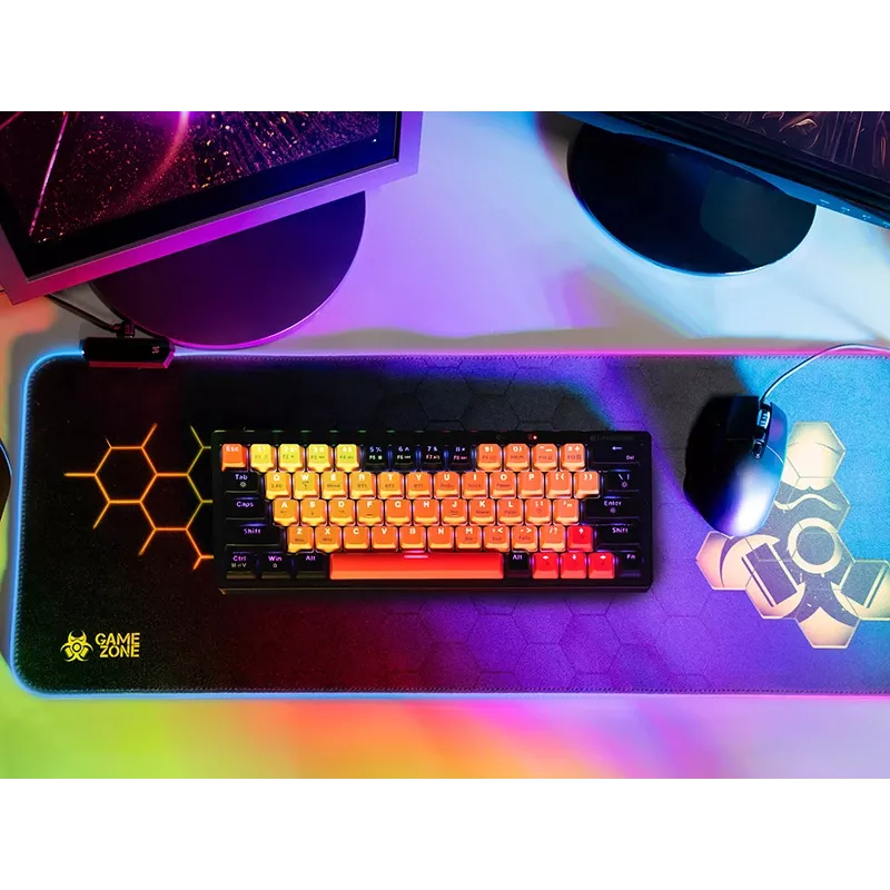 TRACER GAMEZONE Hexy1 RGB 80/30/0,4 – klaviatūros ir pelės kilimėlis