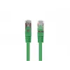 Patch kabelis LANBERG PCF6-20CC-0025-G RJ45 Cat.6 U/UTP 0,25 m Žalias, CCA 26 AWG, 250 MHz
