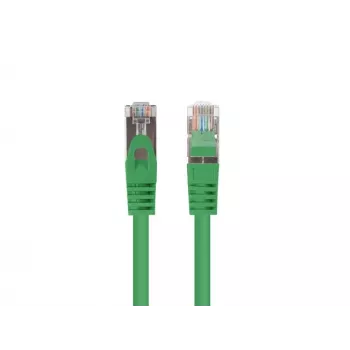 Patch kabelis LANBERG PCF6-20CC-0025-G RJ45 Cat.6 U/UTP 0,25 m Žalias, CCA 26 AWG, 250 MHz