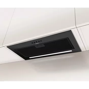 Amica OMC6271B įmontuojamas gartraukis, 55 cm, 176 m3/val., 65 dB, 3 greičiai, LED apšvietimas, juodas