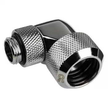 Alphacool 17394 90° kampinė jungtis 16 mm HardTube chromuota