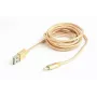 Laidas Lightning Cablexpert CCB-MUSB2B-AMLM-6-G 1,8 m Auksinis