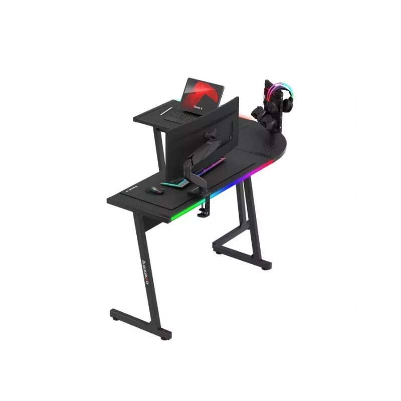 Huzaro Hero 6.0 RGB Black žaidimų stalas
