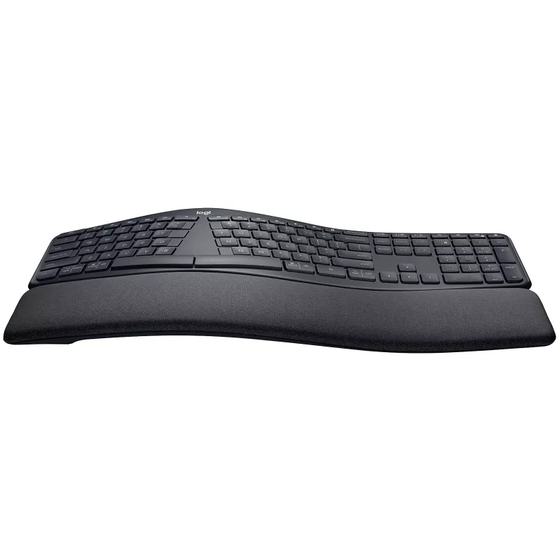 Logitech ERGO K860 – belaidė klaviatūra, 2.4 GHz, Bluetooth 5.0, QWERTY GB, grafito spalva