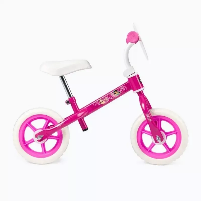 Balansinis dviratis HUFFY Princess 10 colių vaikams, be pedalų, lengvas rėmas, putų padangos