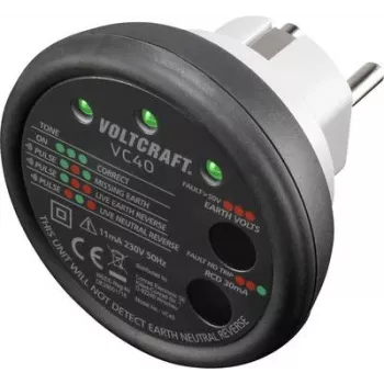 VOLTCRAFT VC40 kištukinių lizdų testeris (VC40)