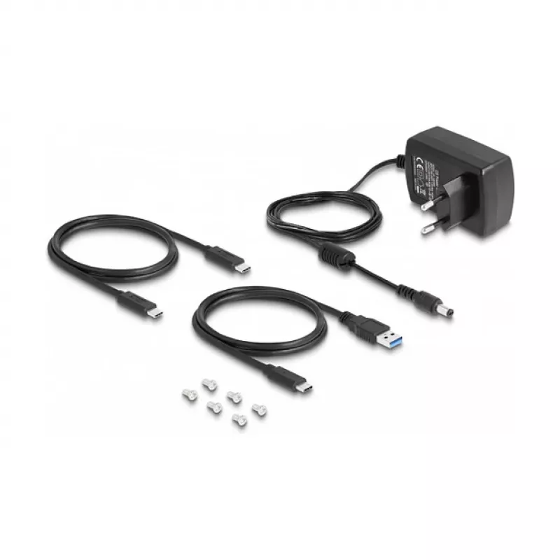 DeLOCK USB Type-C dokavimo stotelė, skirta 1 x U.2 SSD, juoda