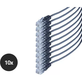 Telefono laidas ShiverPeaks SO70084-3-SET10 su RJ11 jungtimis, 10 vnt. rinkinys