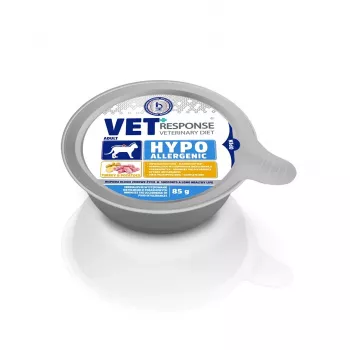 VET RESPONSE Hypoallergenic Turkey – šlapias kačių ėdalas – 85 g