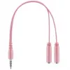 Deltaco GAM-030-P Ausinės su mikrofonu Laidinės Galvos juosta Žaidimams USB Type-A Rožinės (GAM-030-P)