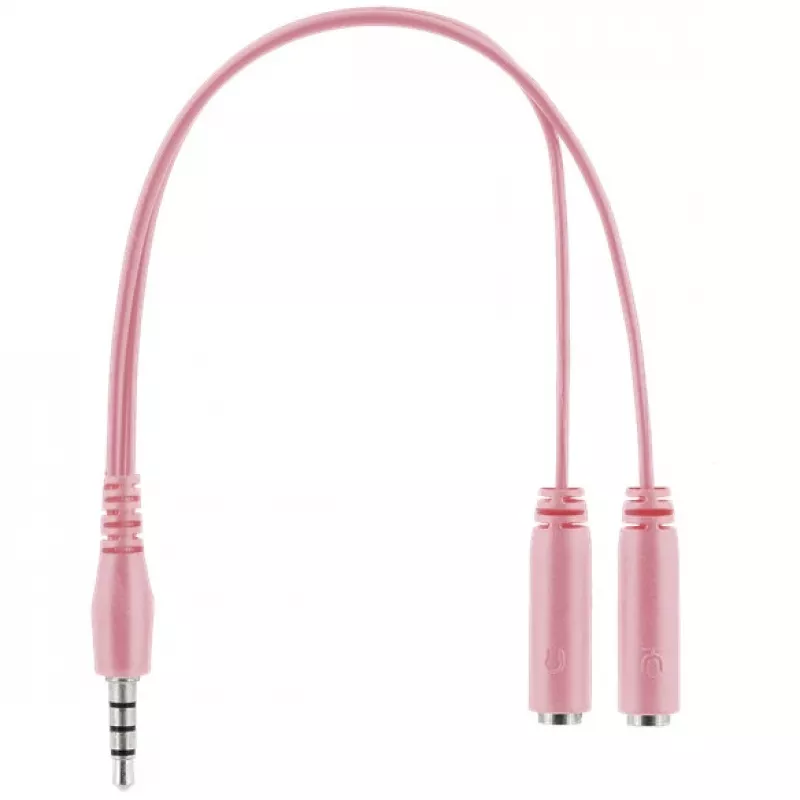 Deltaco GAM-030-P Ausinės su mikrofonu Laidinės Galvos juosta Žaidimams USB Type-A Rožinės (GAM-030-P)
