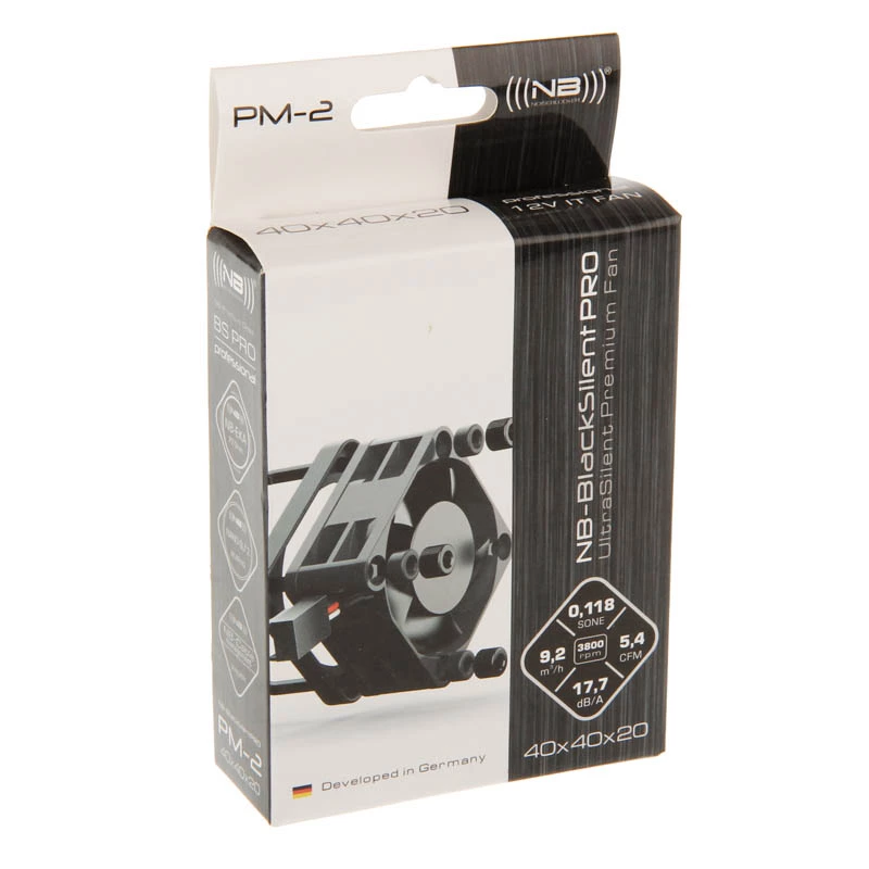Ventiliatorius korpusui NoiseBlocker BlackSilentPRO PM-2 40mm