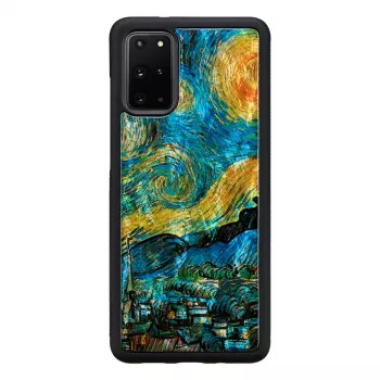 Apsauginis dėklas iKins, skirtas Samsung Galaxy S20+ — žvaigždėtos nakties juoda