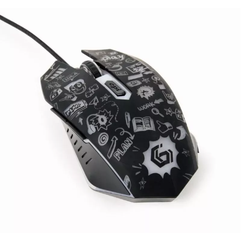 Pelinė USB optinė juoda MUS-6B-GRAFIX-01 Gembird