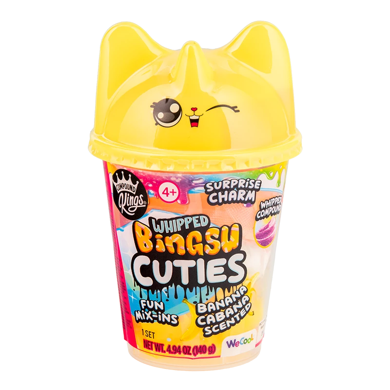 WECOOL Whipped Bingsu Cuties Banana Cabana šaldytas desertų mišinys – plakta bingsu stiklinė, bananų skonio