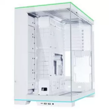 Lian Li O11 Dynamic EVO RGB PC korpuso rinkinys, Midi-Tower, ARGB, grūdintas stiklas + 6x UNI FAN SL-INF Reverse Blade ventiliatorius - Baltas