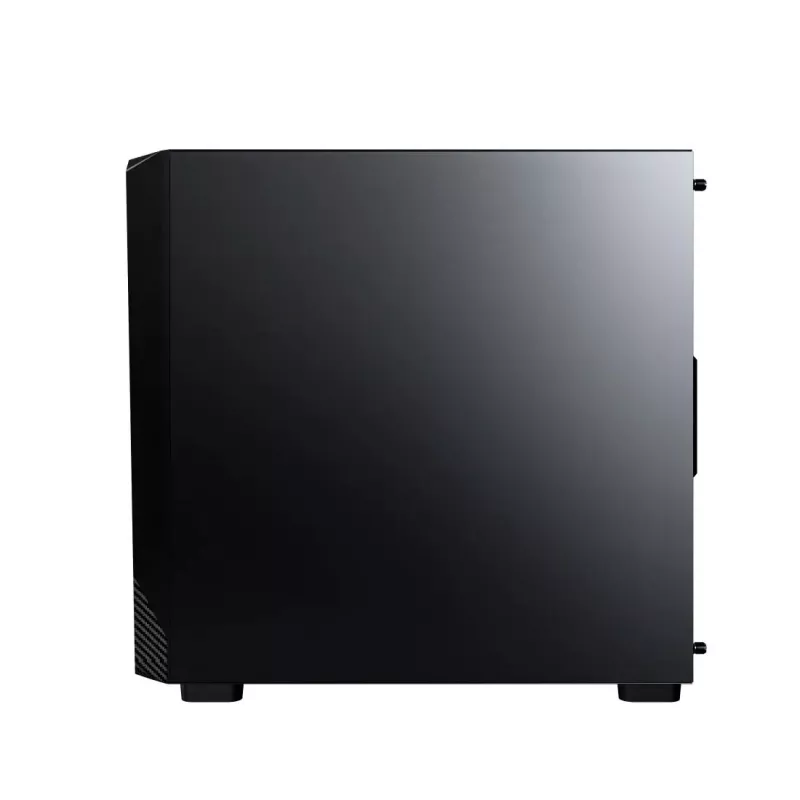 Montech X5M (B) juodas Micro Tower kompiuterio korpusas – Micro-ATX/Mini-ITX, 3x120mm priekyje, 1x120mm gale, palaiko ATX maitinimo šaltinį, 2x3,5 colio + 4x2,5 colio diskų vietos