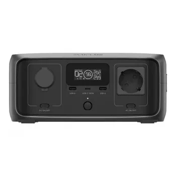 Nešiojama elektrinė stotelė EcoFlow RIVER 3 UPS — LiFePO4 245 Wh, 300 W, 1 AC lizdas, USB-A, USB-C, AC/Saulės/DC įėjimas