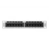 Patch panel LANBERG PPU6-9012-S, 12 prievadų Cat6, metalinis, pilkas