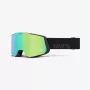 100% SNOWCRAFT akiniai žiemos sportui Juodi Unisex Green, Mirror, Turquoise cilindrinis (plokščias) lęšis
