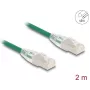 Tinklo kabelis DeLOCK RJ45 Cat.6A kištukas–kištukas 2 m žalias