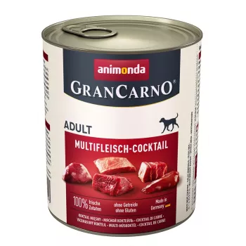Šlapias šunų ėdalas Animonda GranCarno Multi Meat Cocktail 800 g – jautiena, vištiena, žvėriena, širdis, kalakutiena, suaugusiems